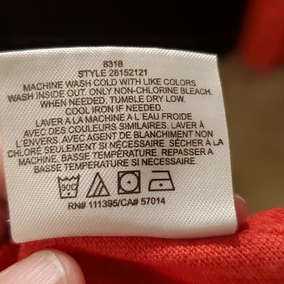 Tory Burch red half zip polo sz small - Picture 9 of 9